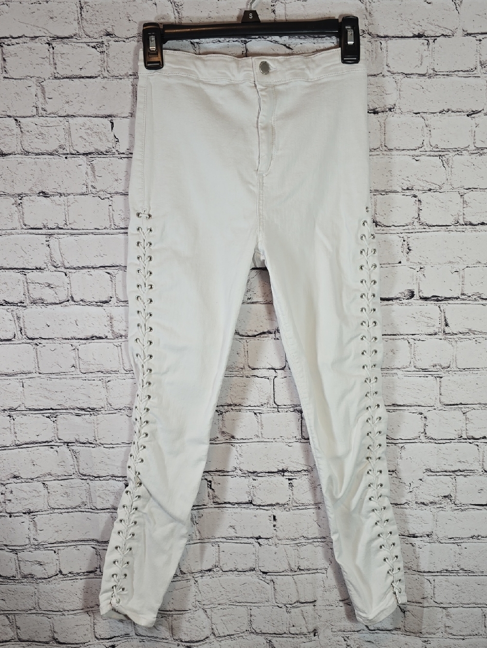 Topshop MOTO Joni White Skinny Jeans/Jeggings Size 28